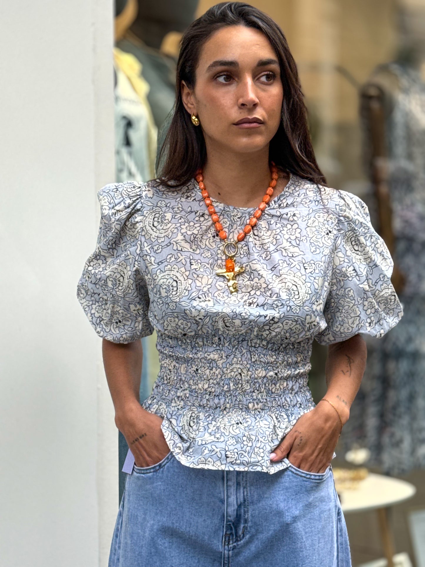 BLUSA MIKONOS BLUE