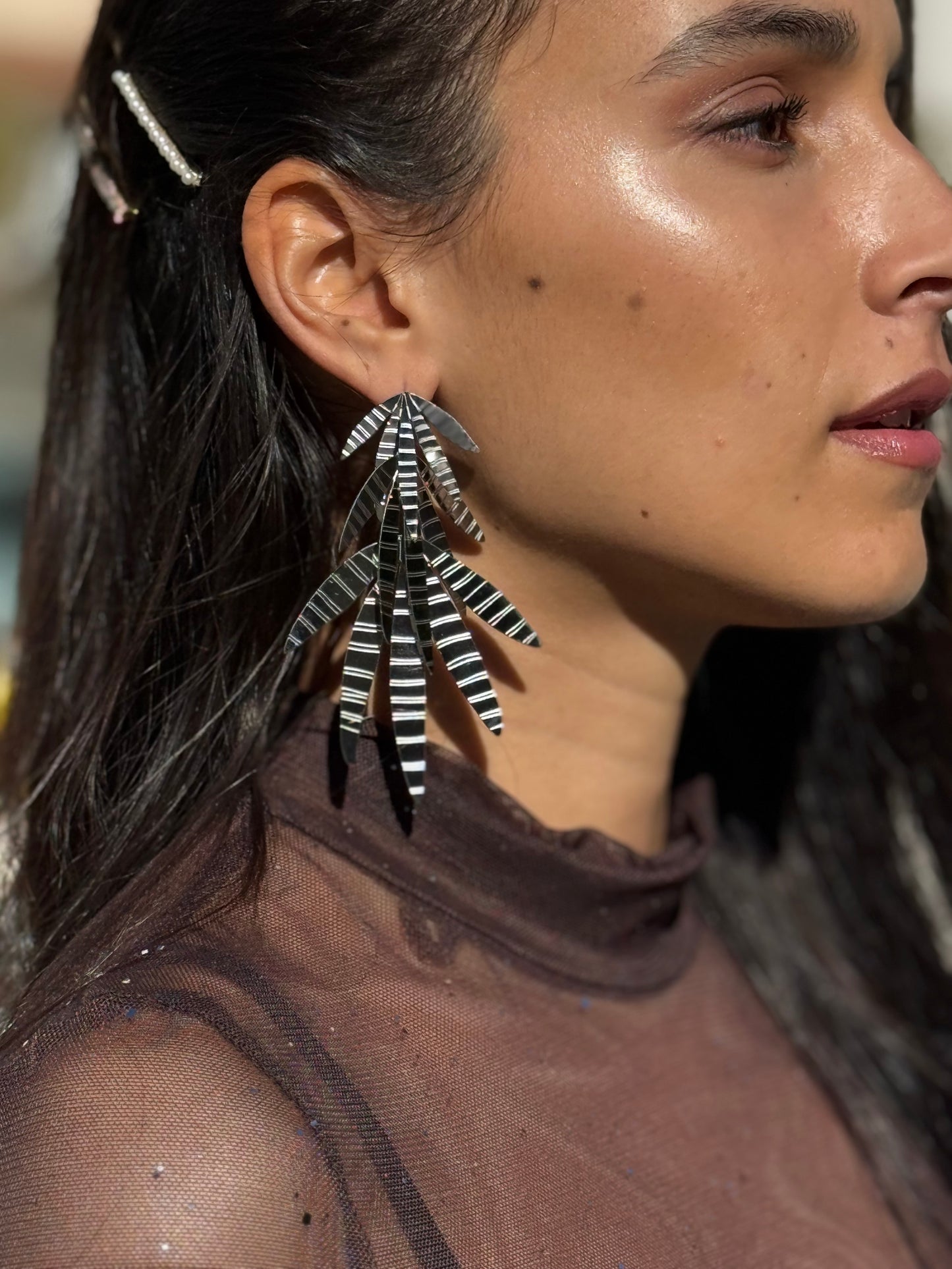 PENDIENTES PALMA SILVER