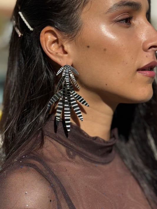 PENDIENTES PALMA SILVER