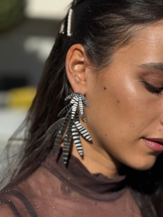 PENDIENTES PALMA SILVER