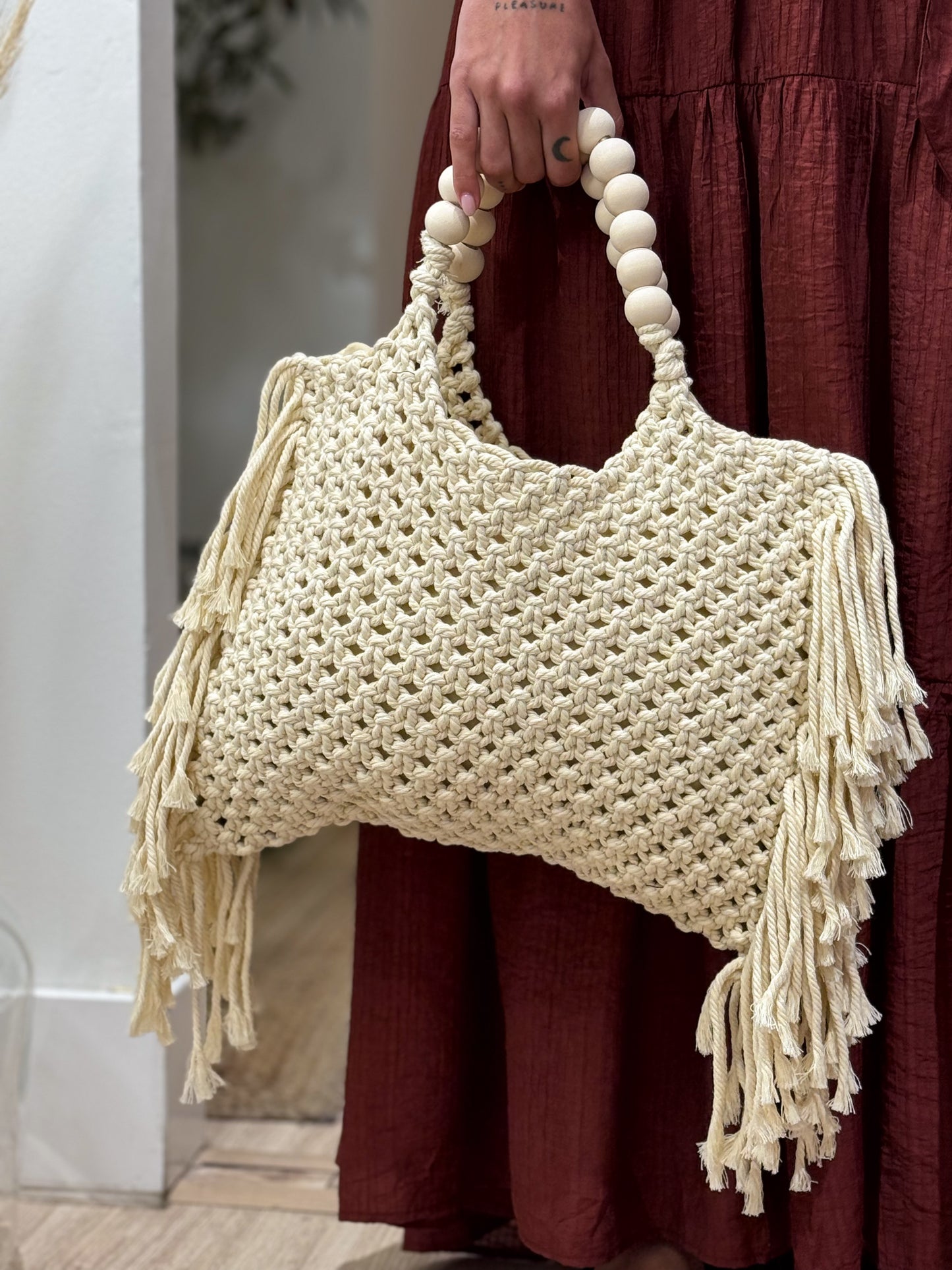 BOLSO MACRAMÉ WHITE