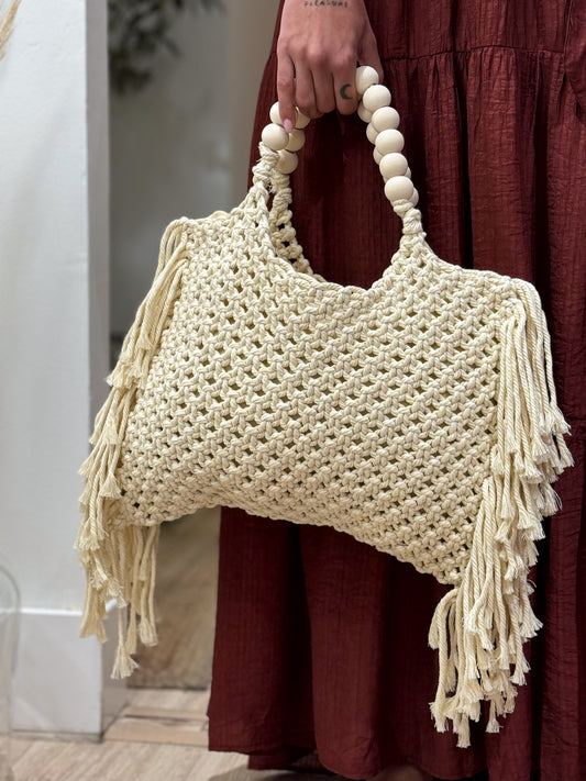 BOLSO MACRAMÉ WHITE