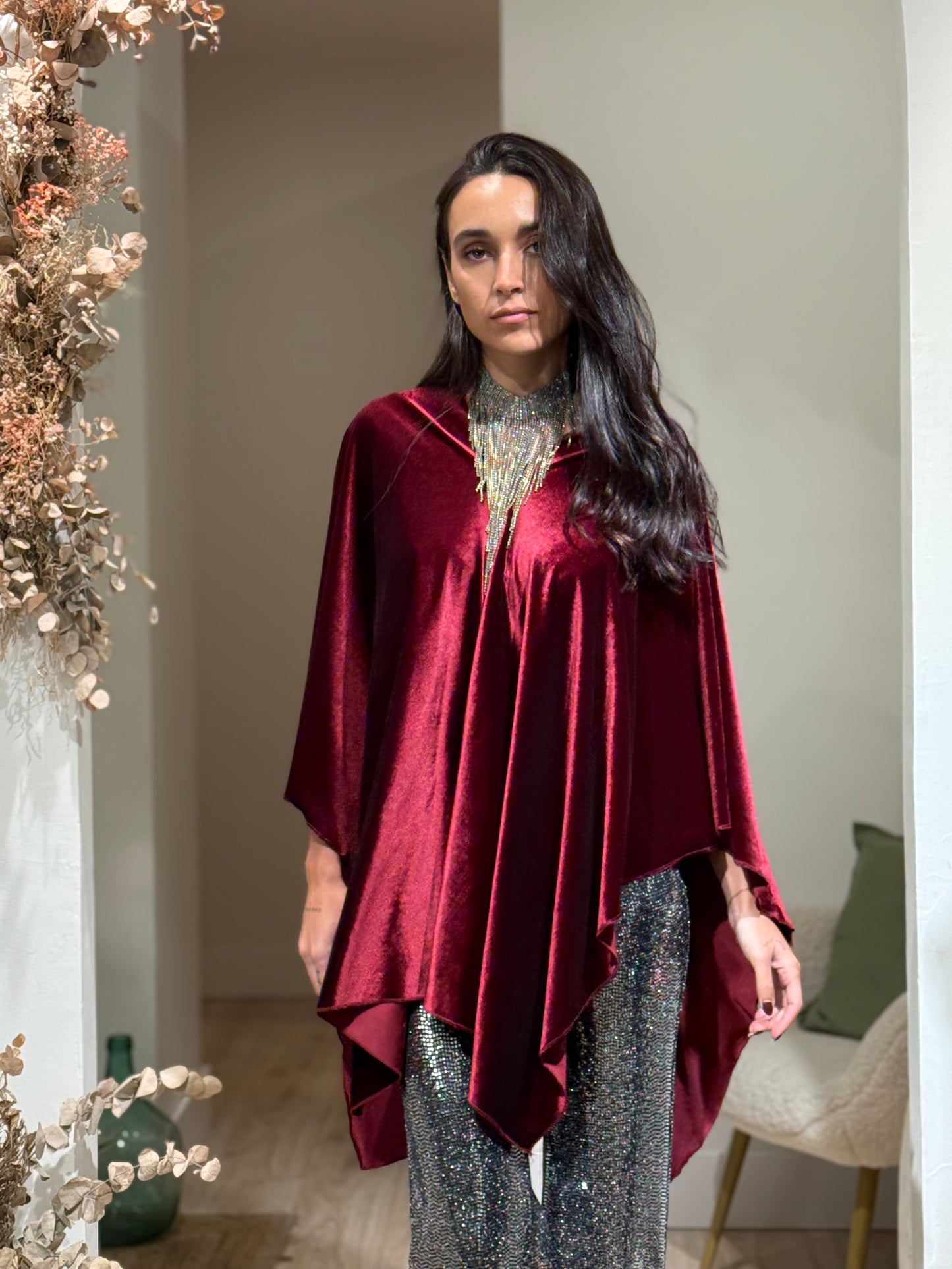 CAPA TERCIOPELO BURDEOS