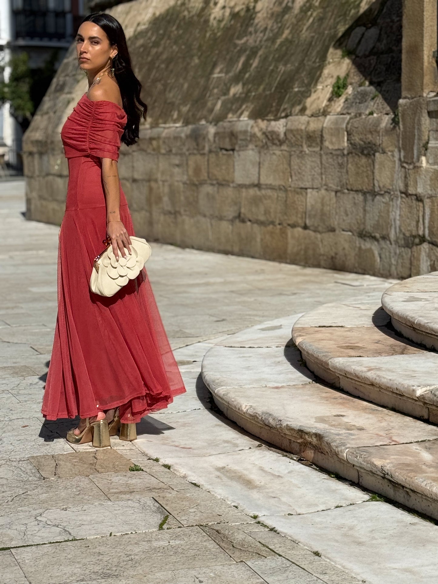 VESTIDO VERA TERRACOTA