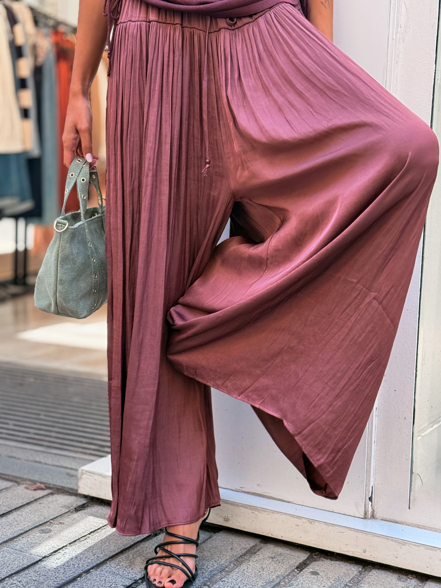PANTALON SATEN BUGANVILLA
