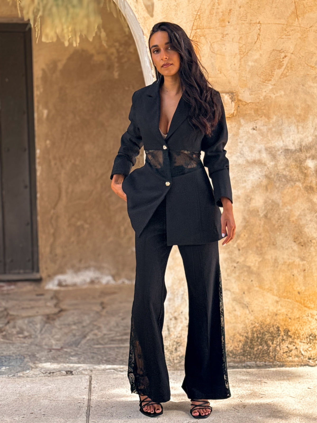 PANTALON ENCAJE