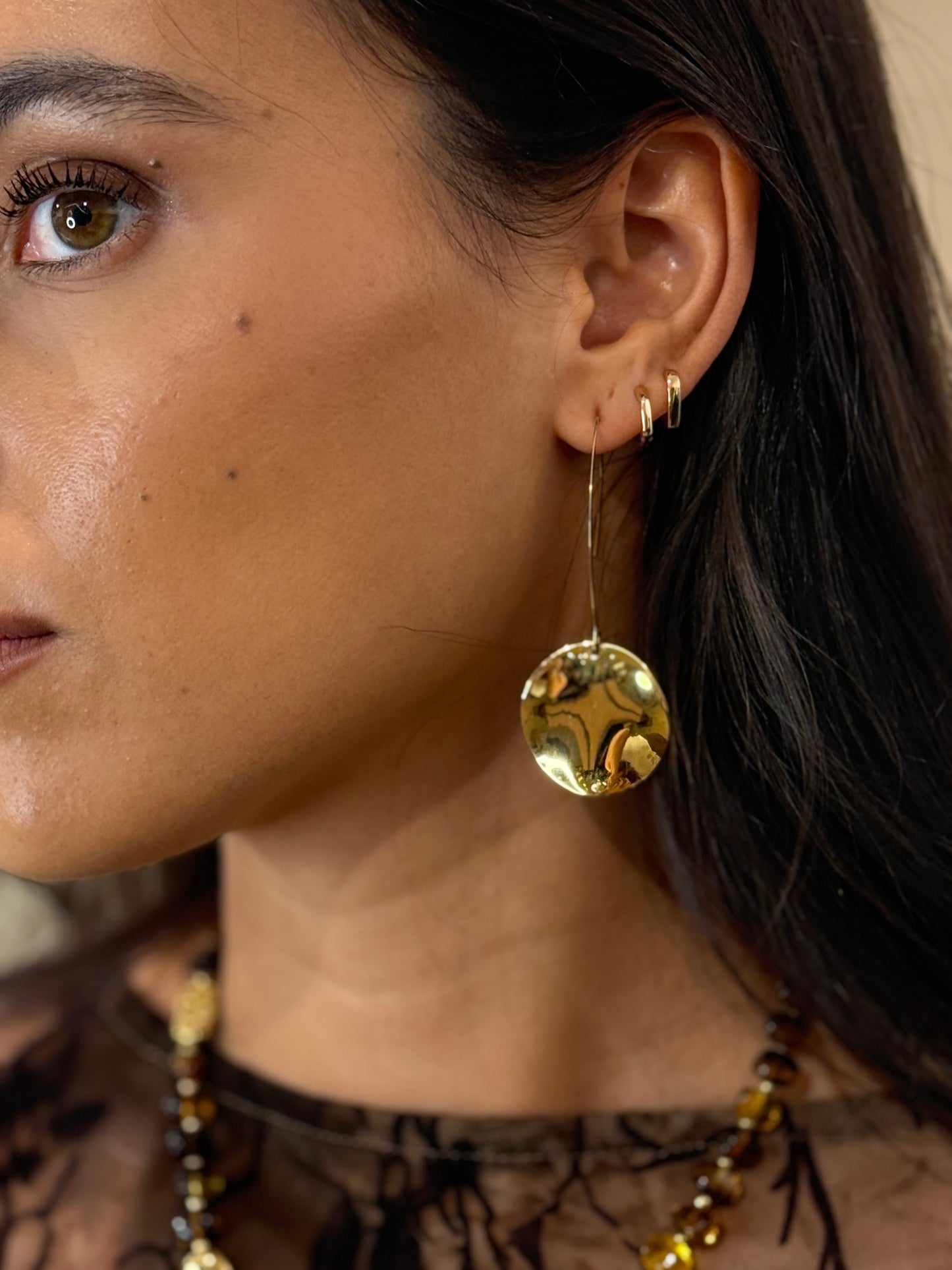PENDIENTES MENORCA DORADO