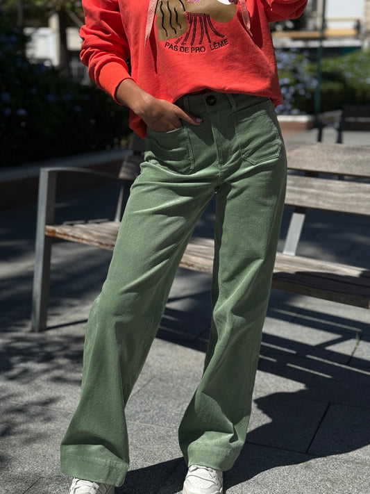 PANTALON PANA GREEN