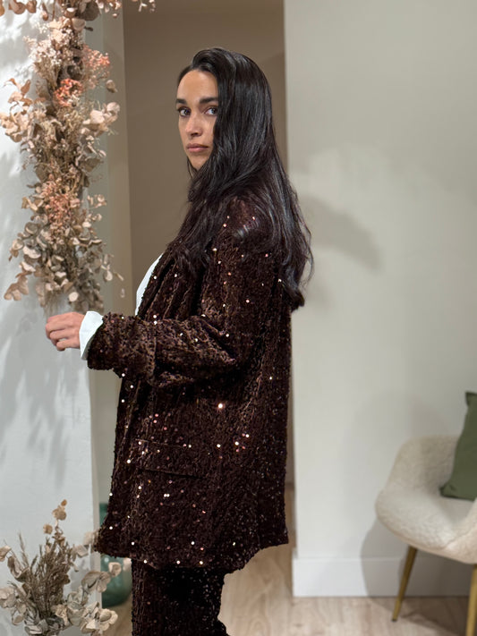 BLAZER TERCIOPELO BROWN