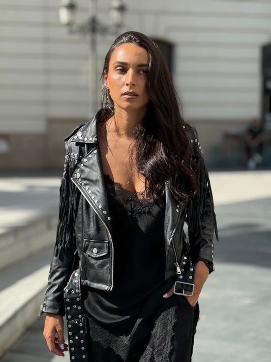 BIKER TACHAS BLACK