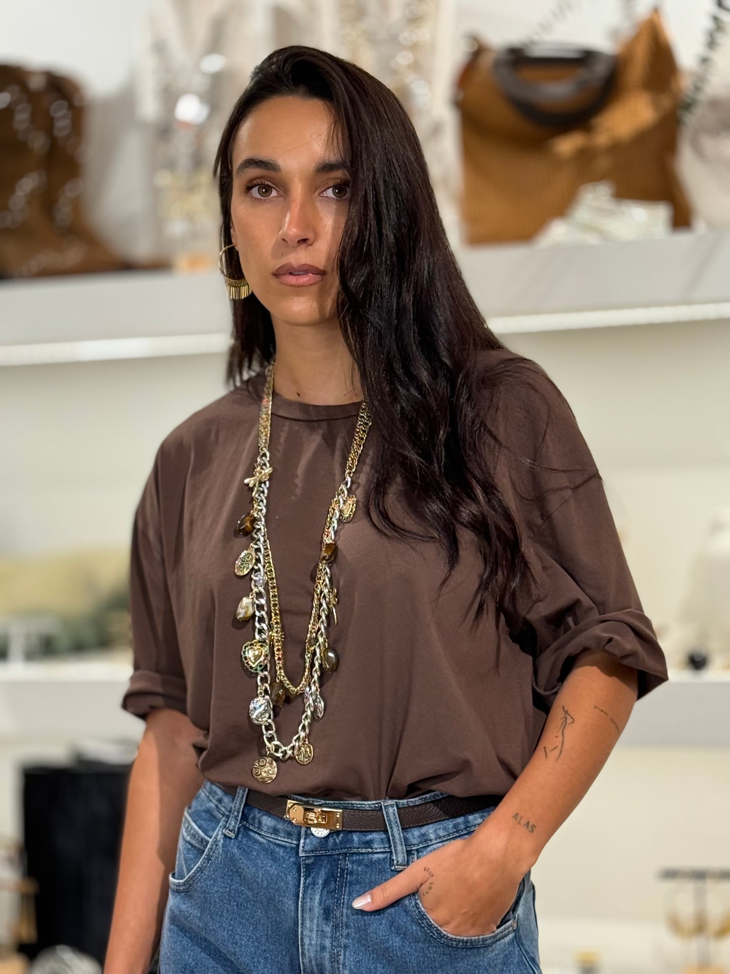 CAMISETA BASIC BROWN