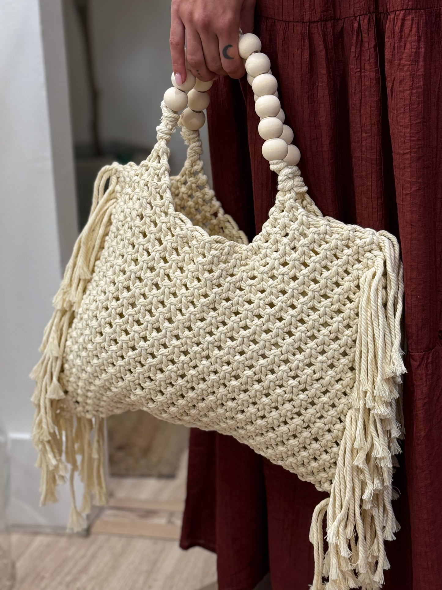 BOLSO MACRAMÉ WHITE