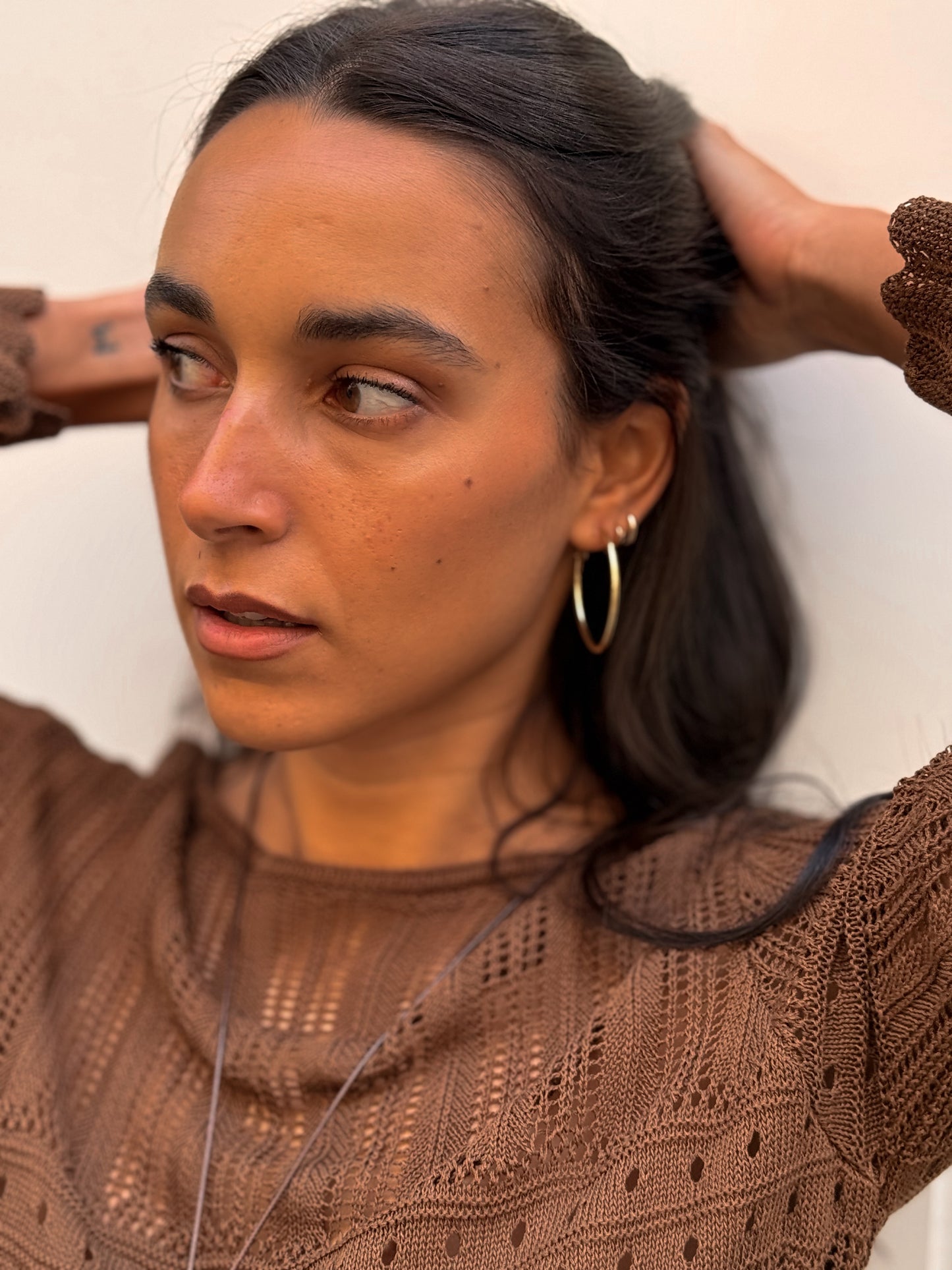 PENDIENTES ARO DORADO
