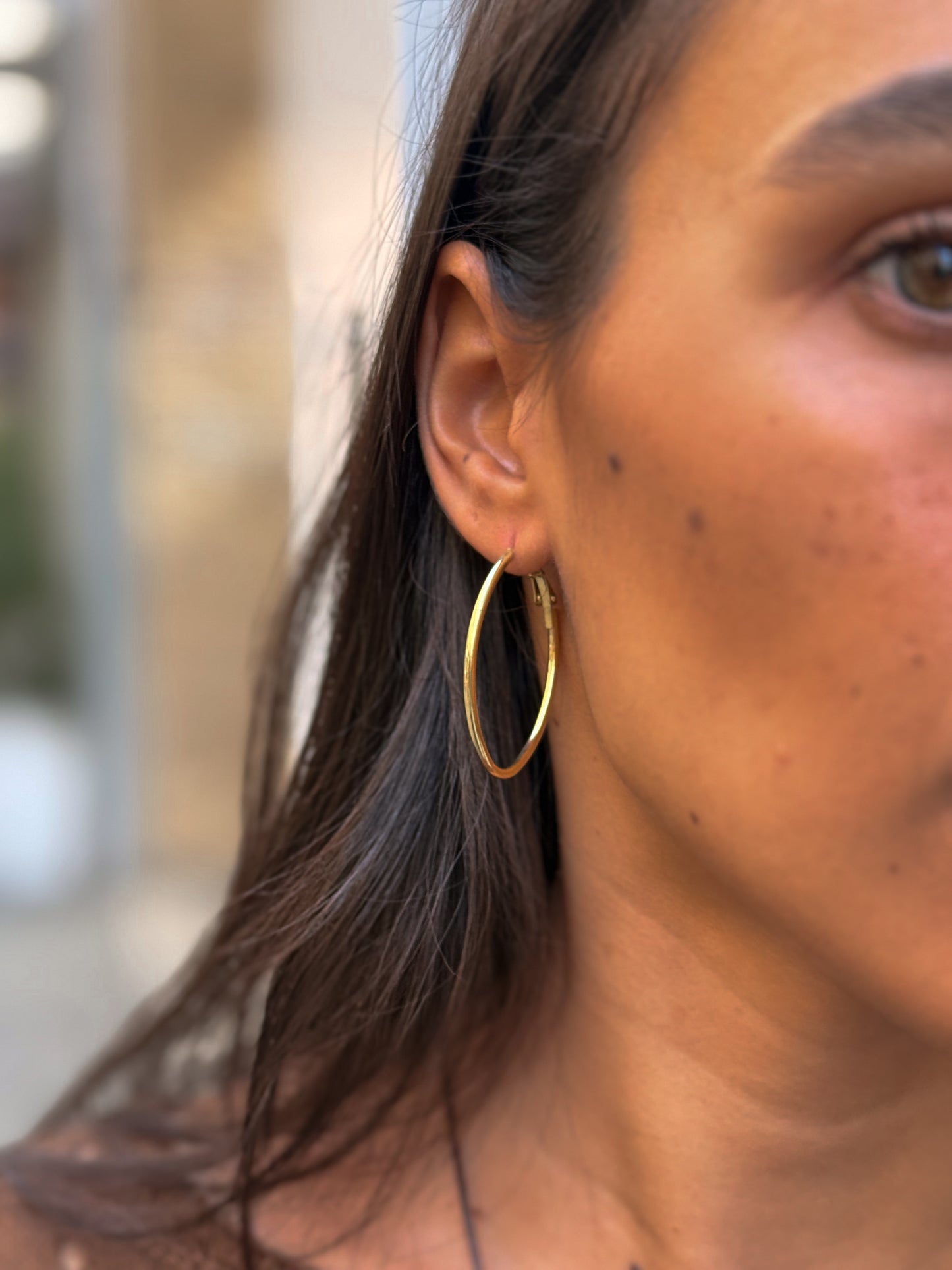 PENDIENTES ARO DORADO