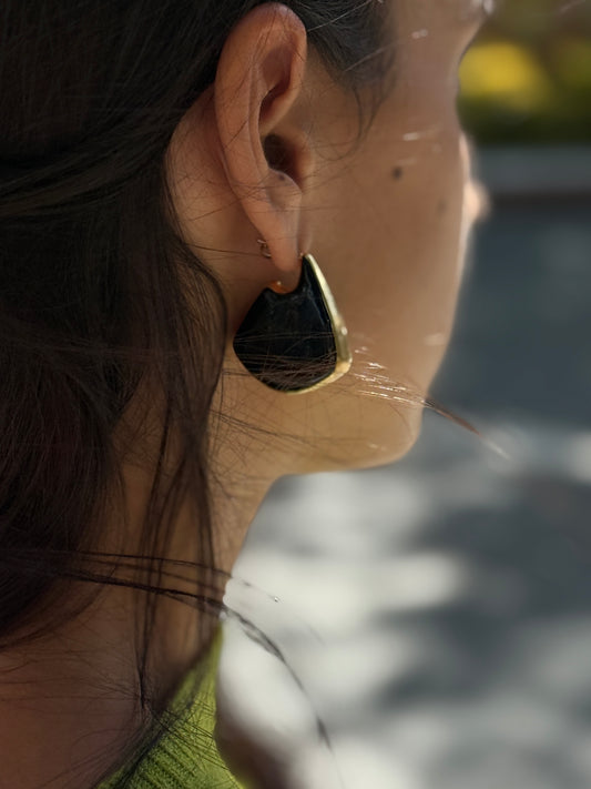 PENDIENTES AMBAR BLACK
