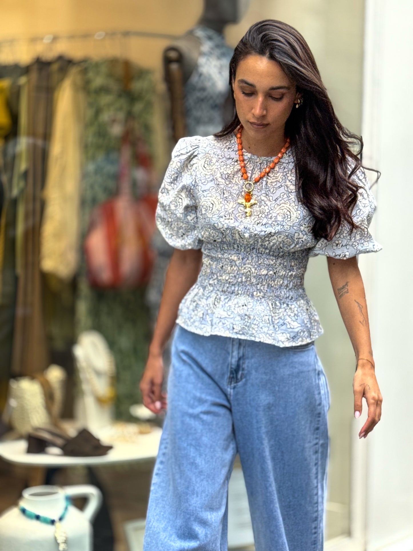 BLUSA MIKONOS BLUE