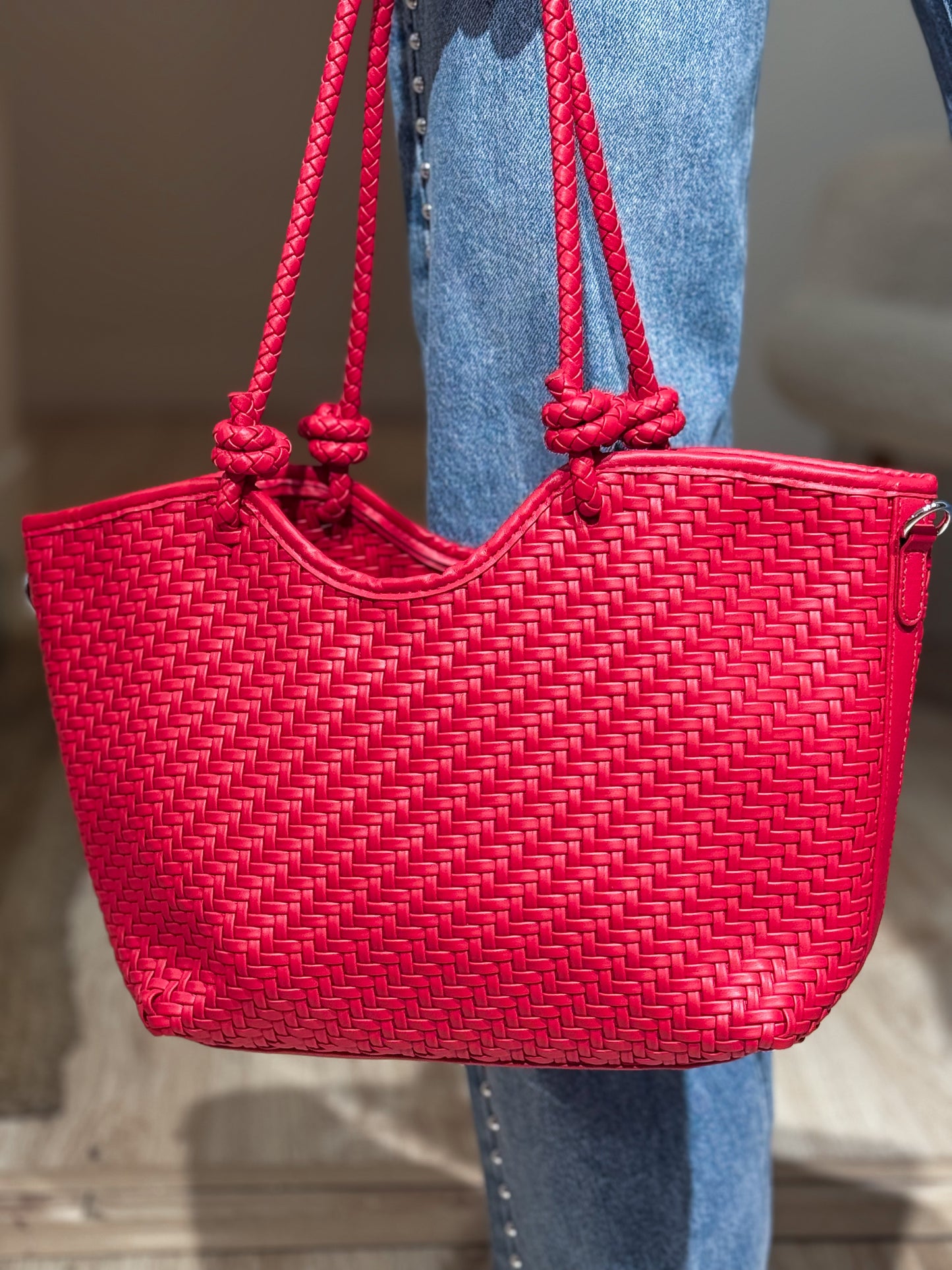 BOLSO TRENZADO RED
