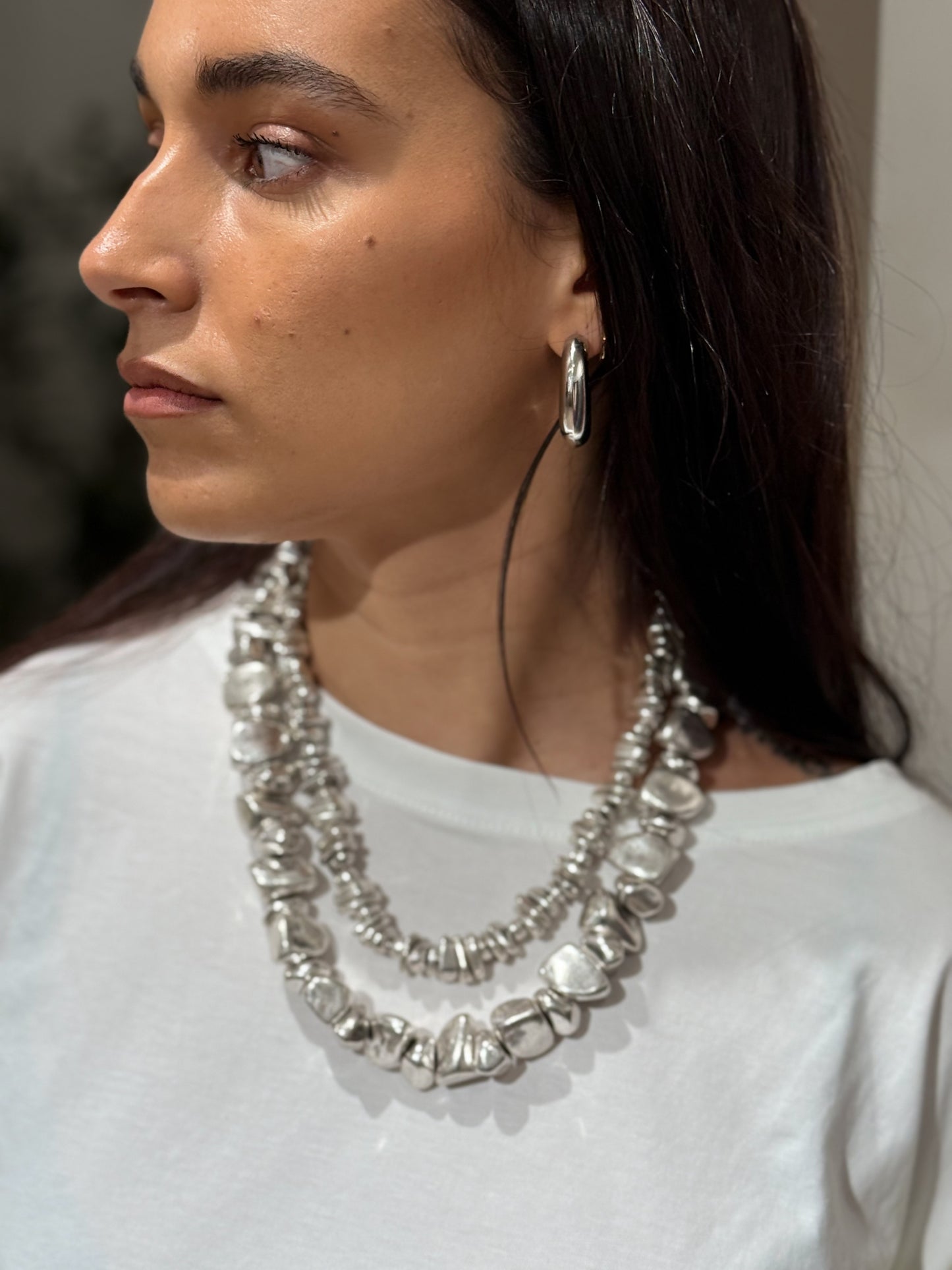 PENDIENTES SELENE PLATEADO