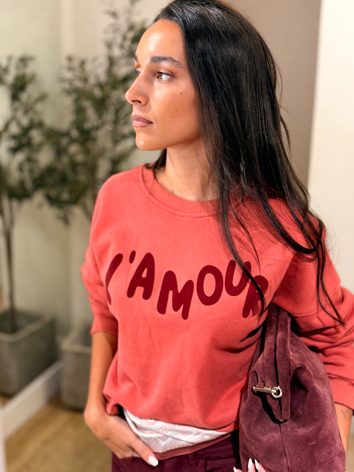 SUDADERA L´AMOUR TERRACOTA