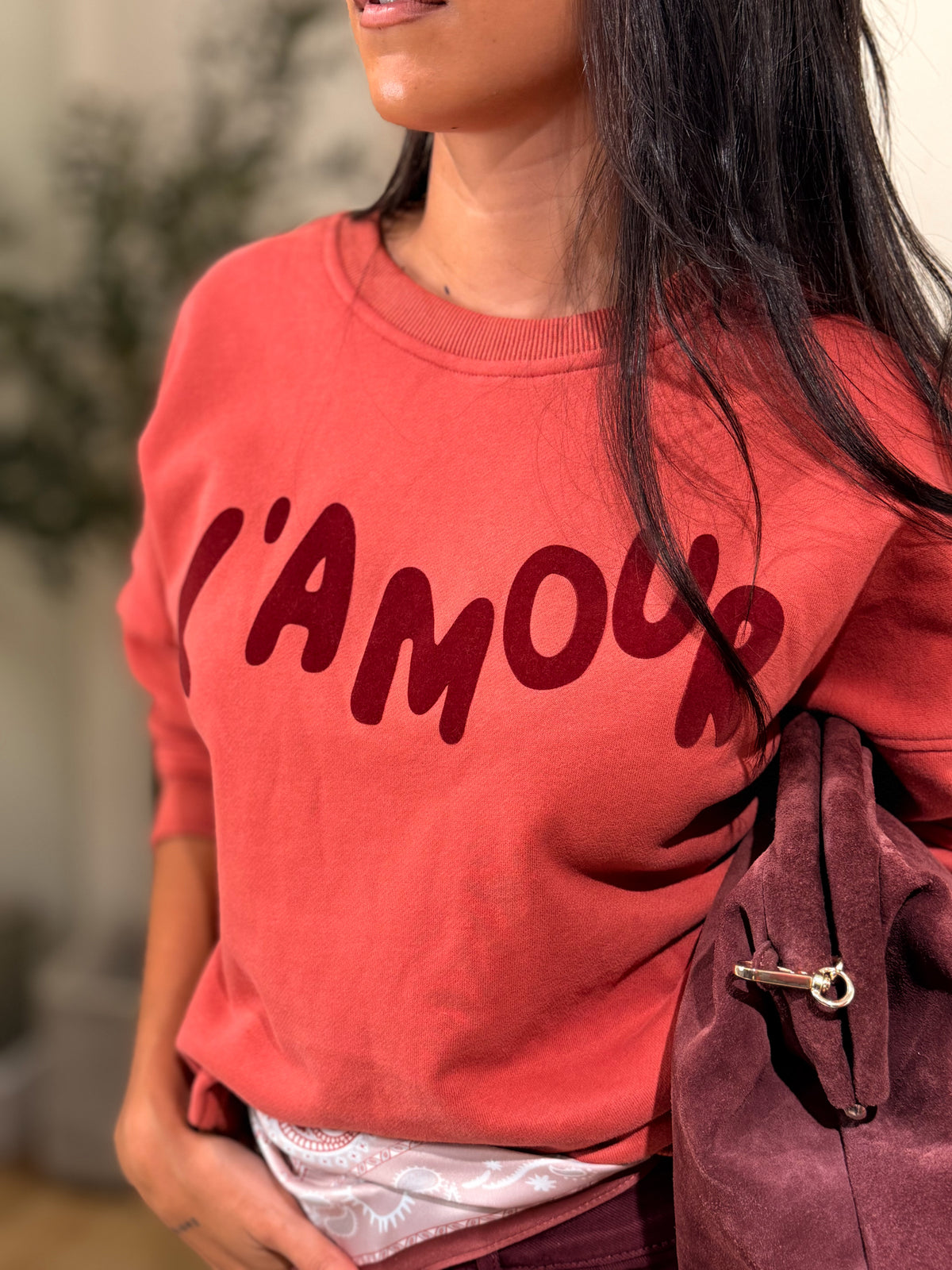 SUDADERA L´AMOUR TERRACOTA