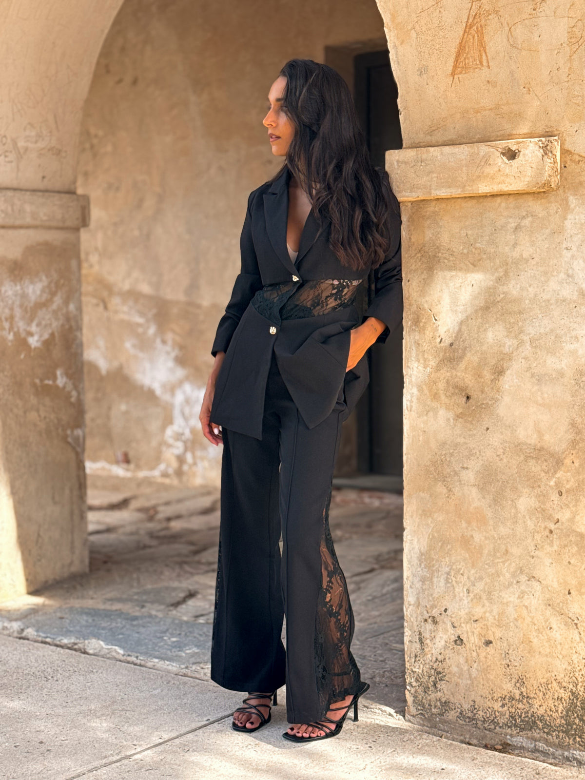 PANTALON ENCAJE