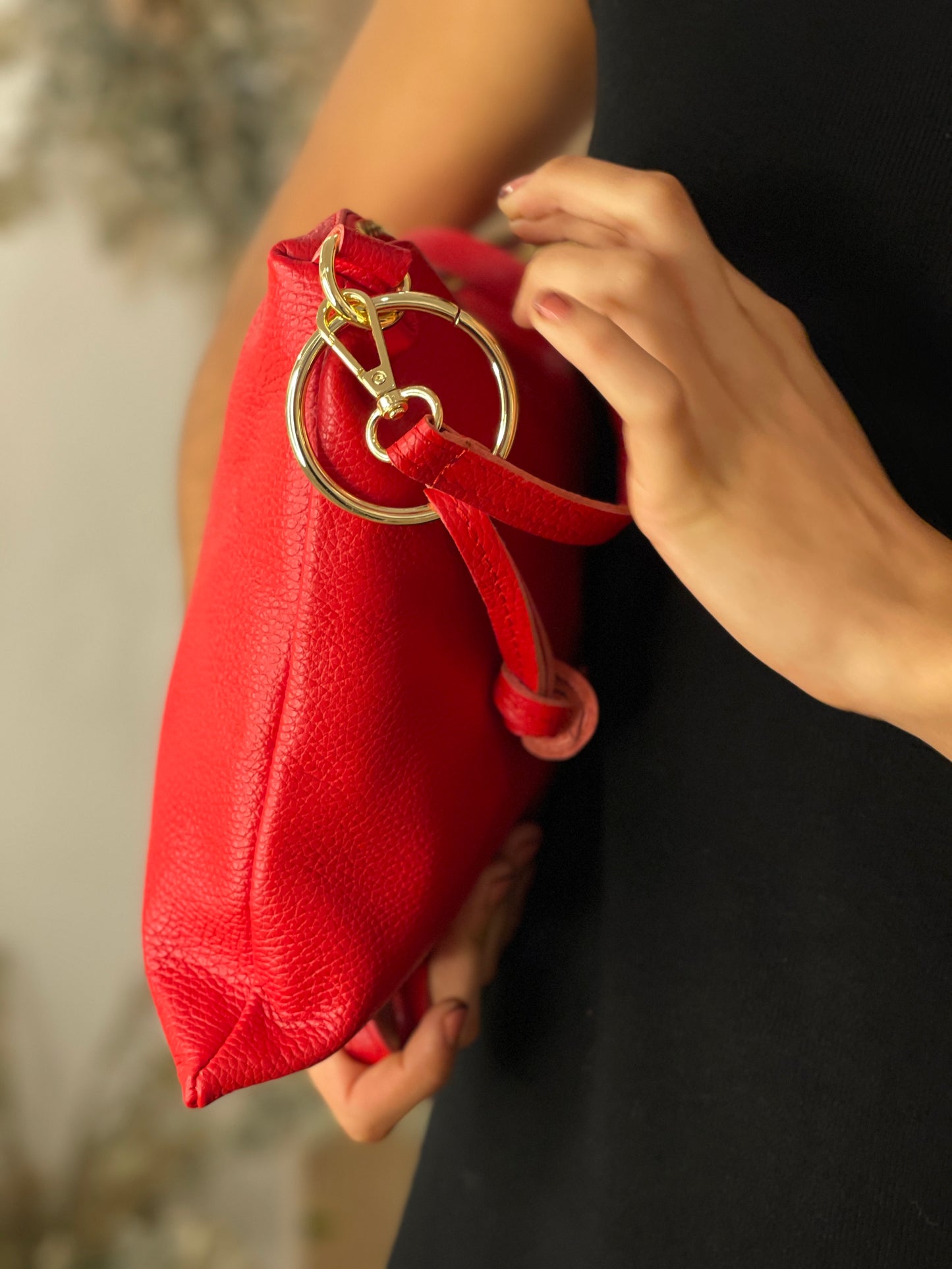 BOLSO  PIEL RED