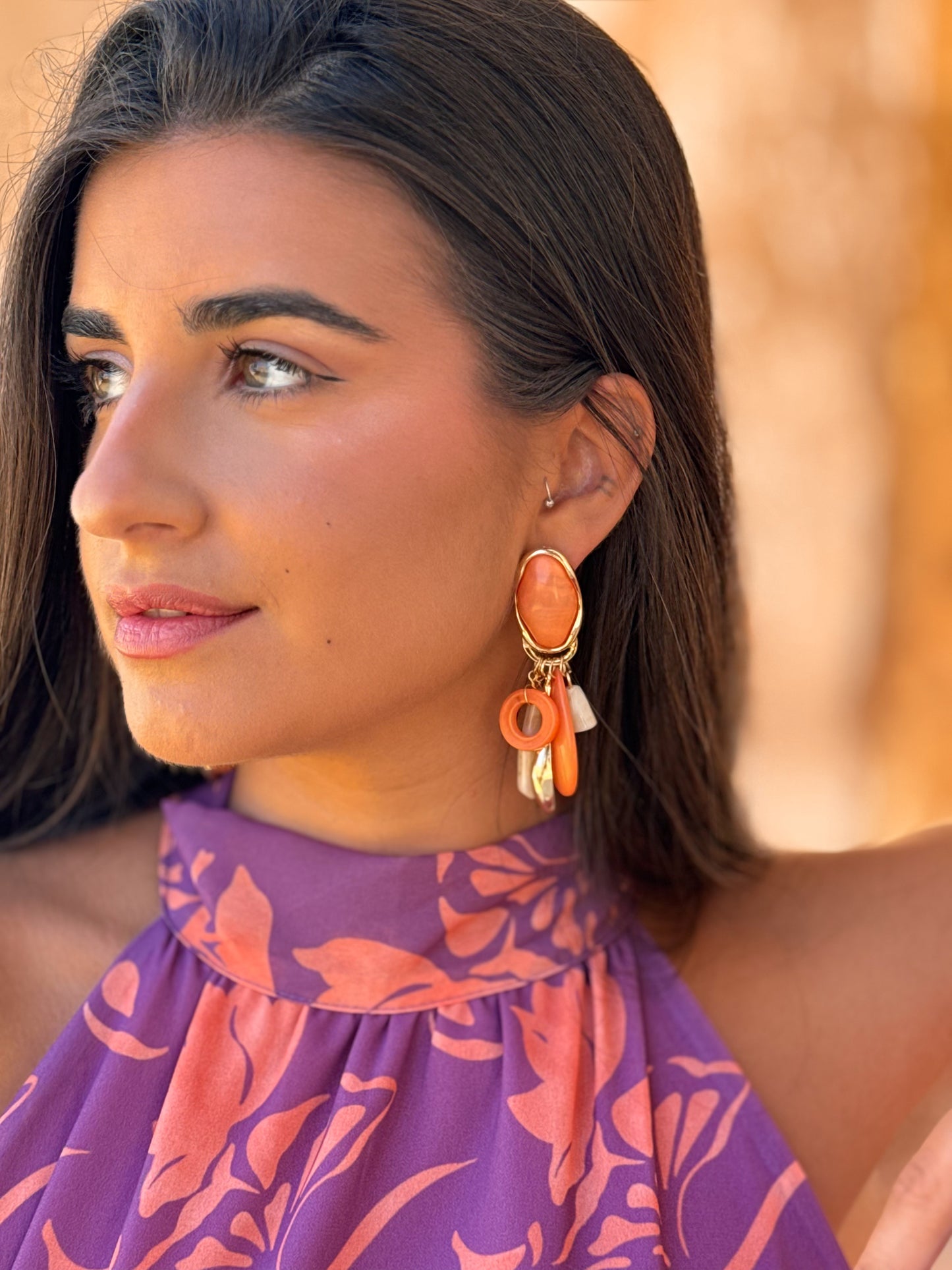 PENDIENTES KALEA ORANGE
