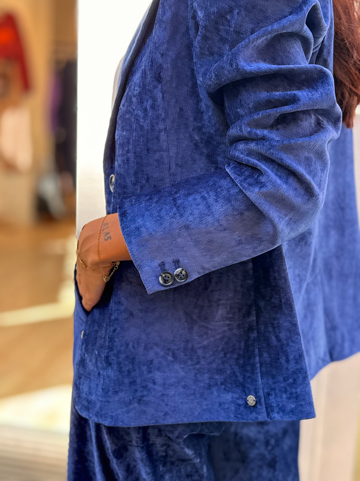 BLAZER VELVET BLUE