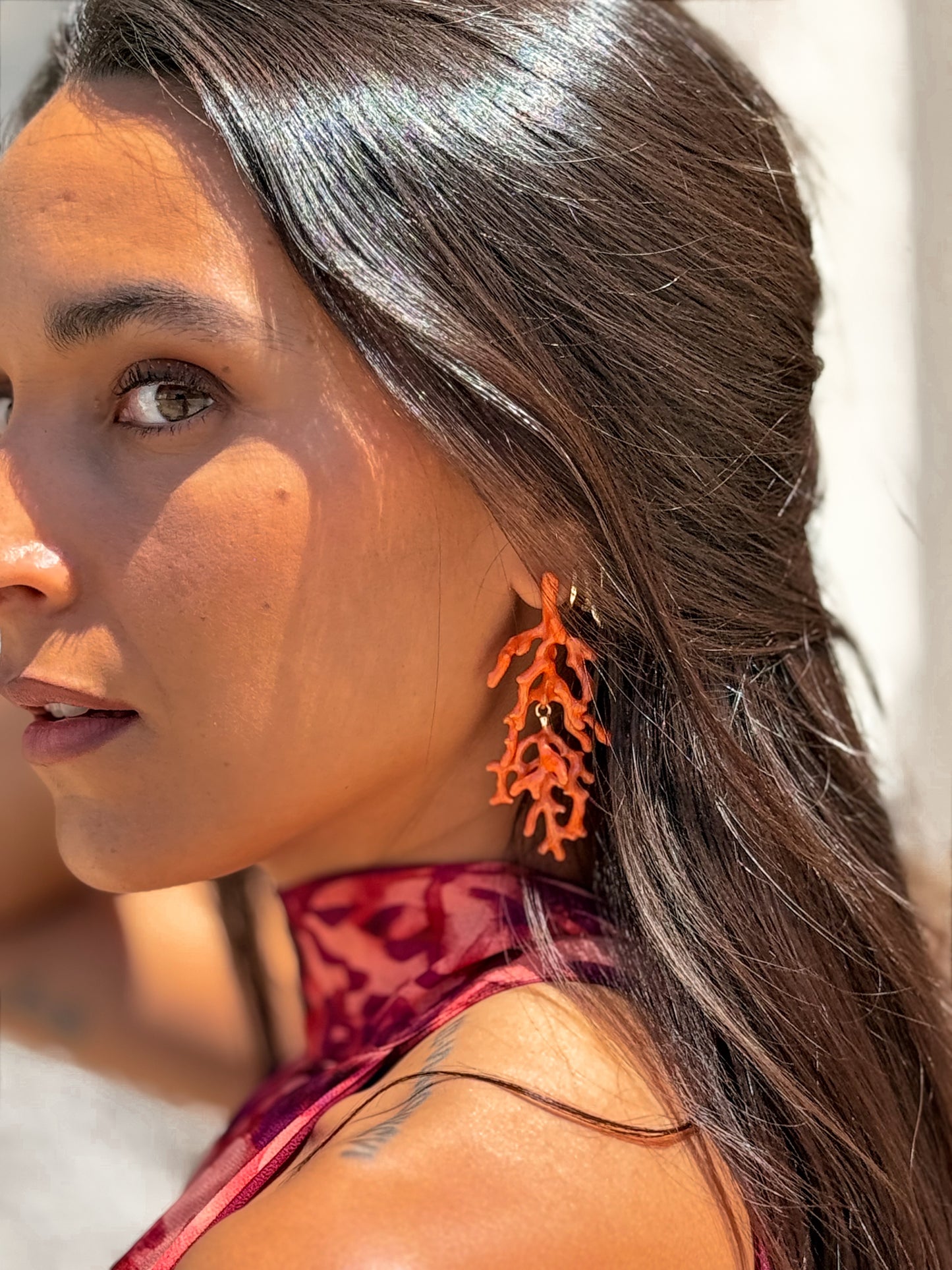 PENDIENTES AZAHARA ORANGE
