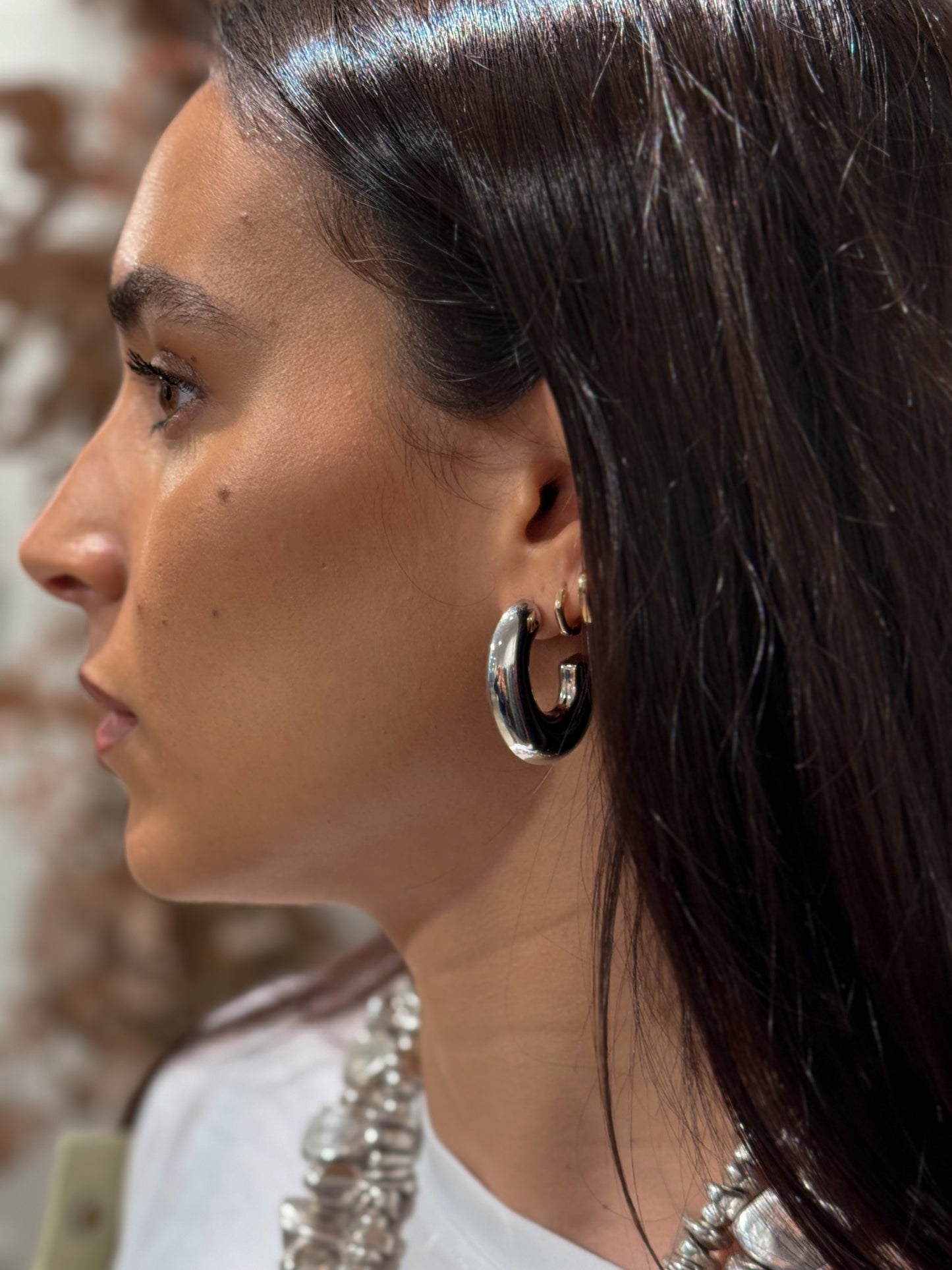 PENDIENTES SELENE PLATEADO