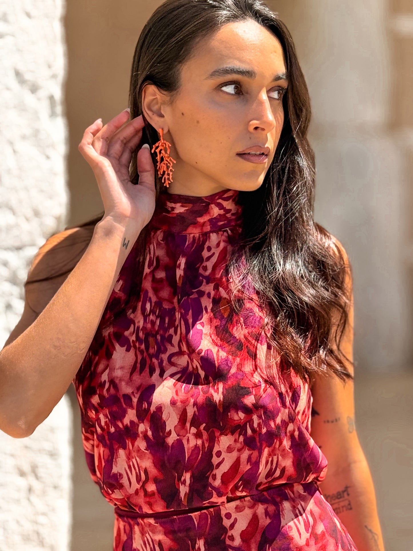 PENDIENTES AZAHARA ORANGE