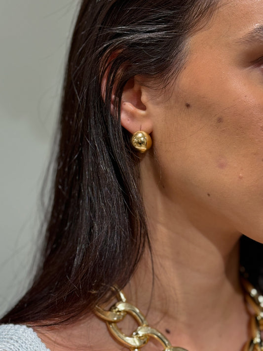 PENDIENTES BOLAS DORADAS
