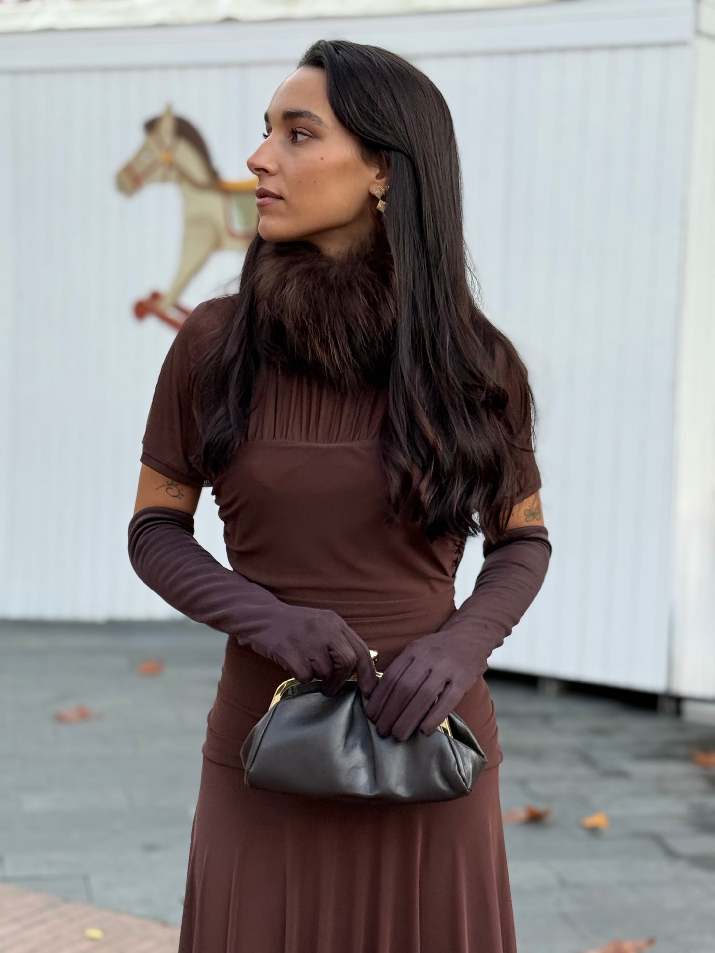 VESTIDO BENEDETTA BROWN