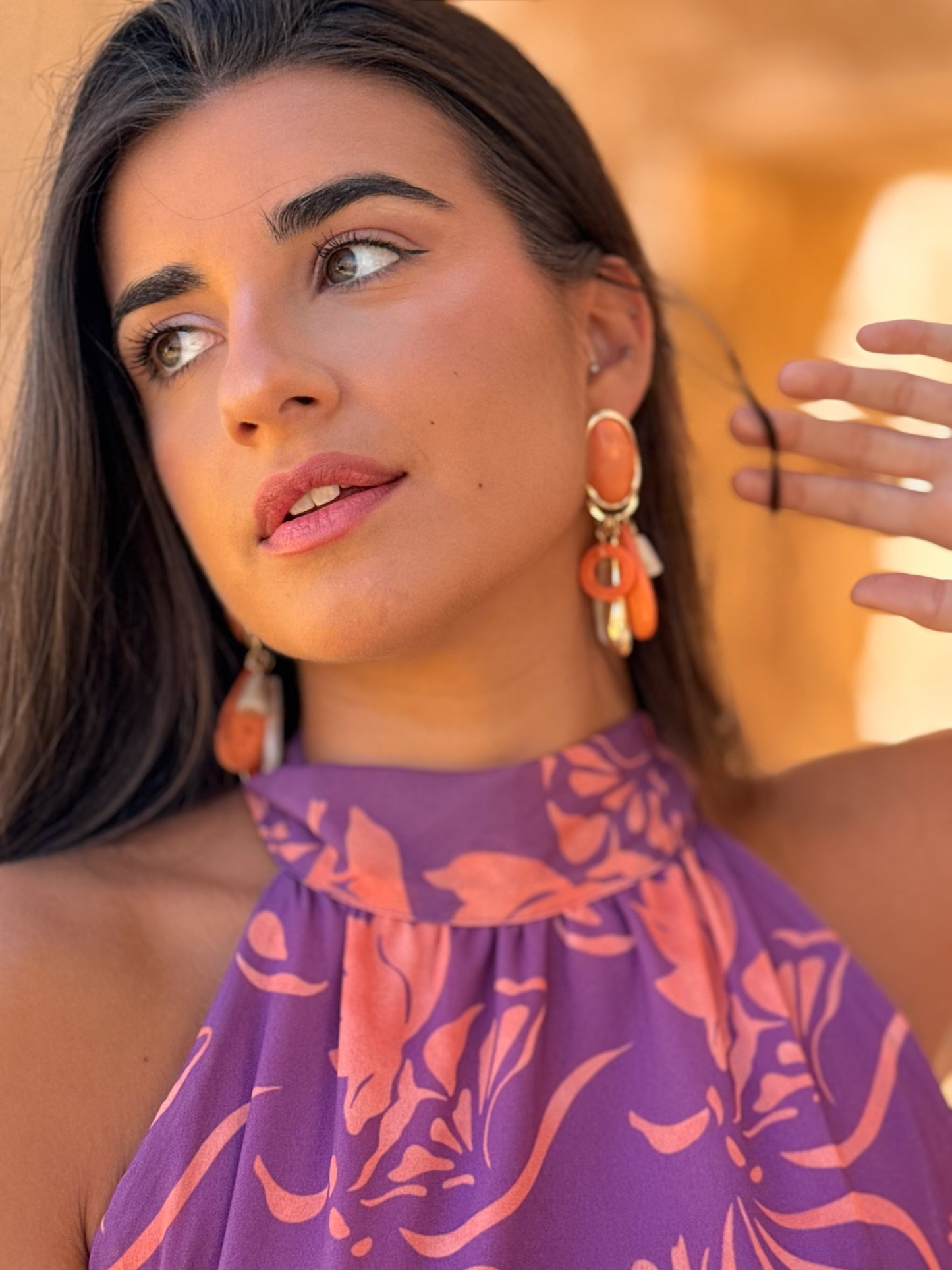PENDIENTES KALEA ORANGE