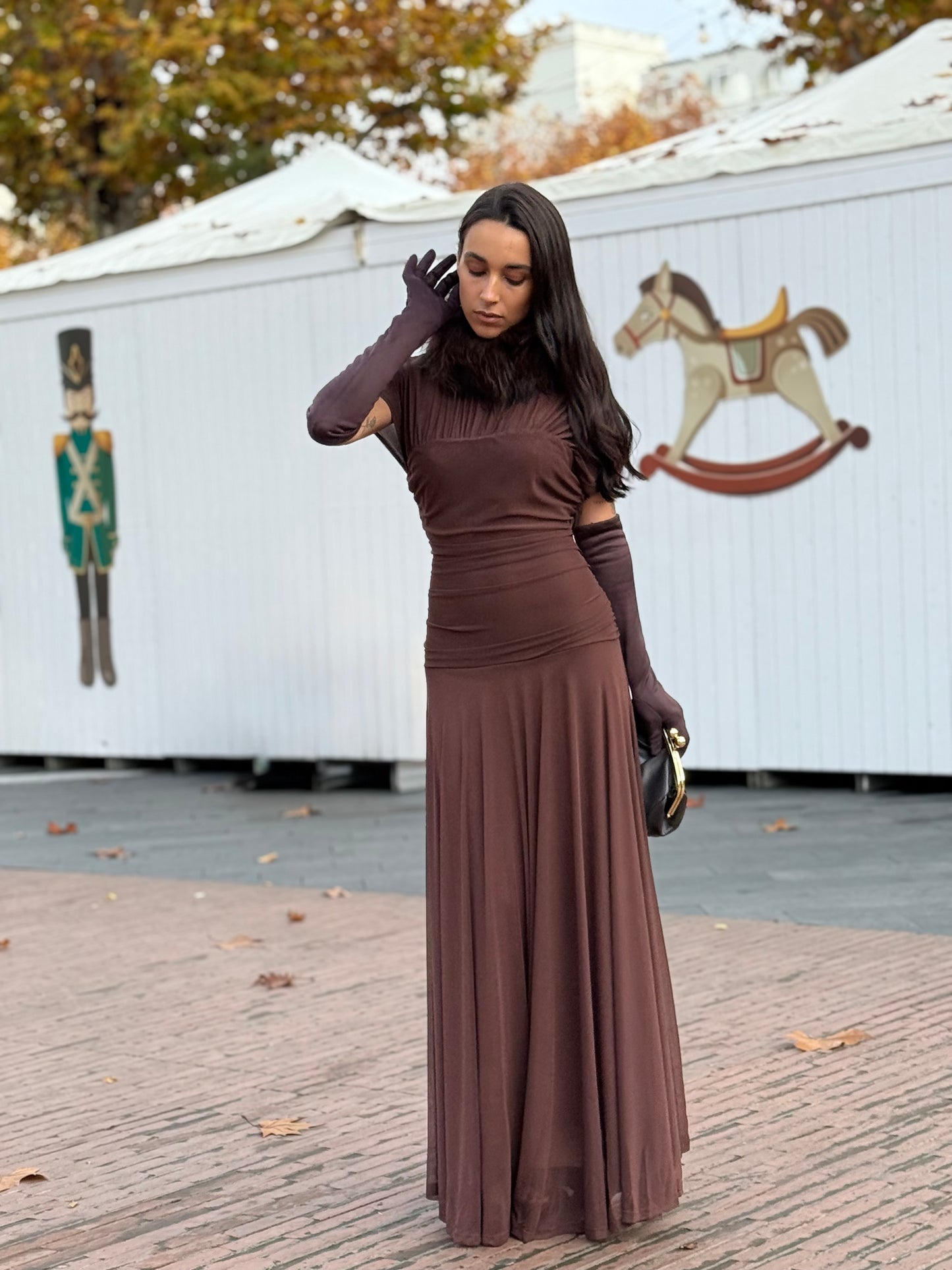 VESTIDO BENEDETTA BROWN