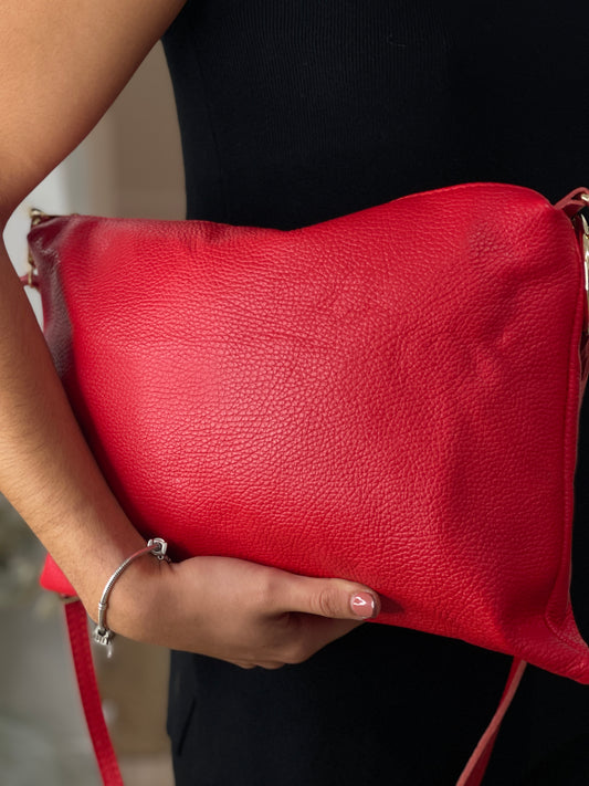 BOLSO  PIEL RED