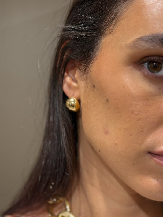 PENDIENTES BOLAS DORADAS
