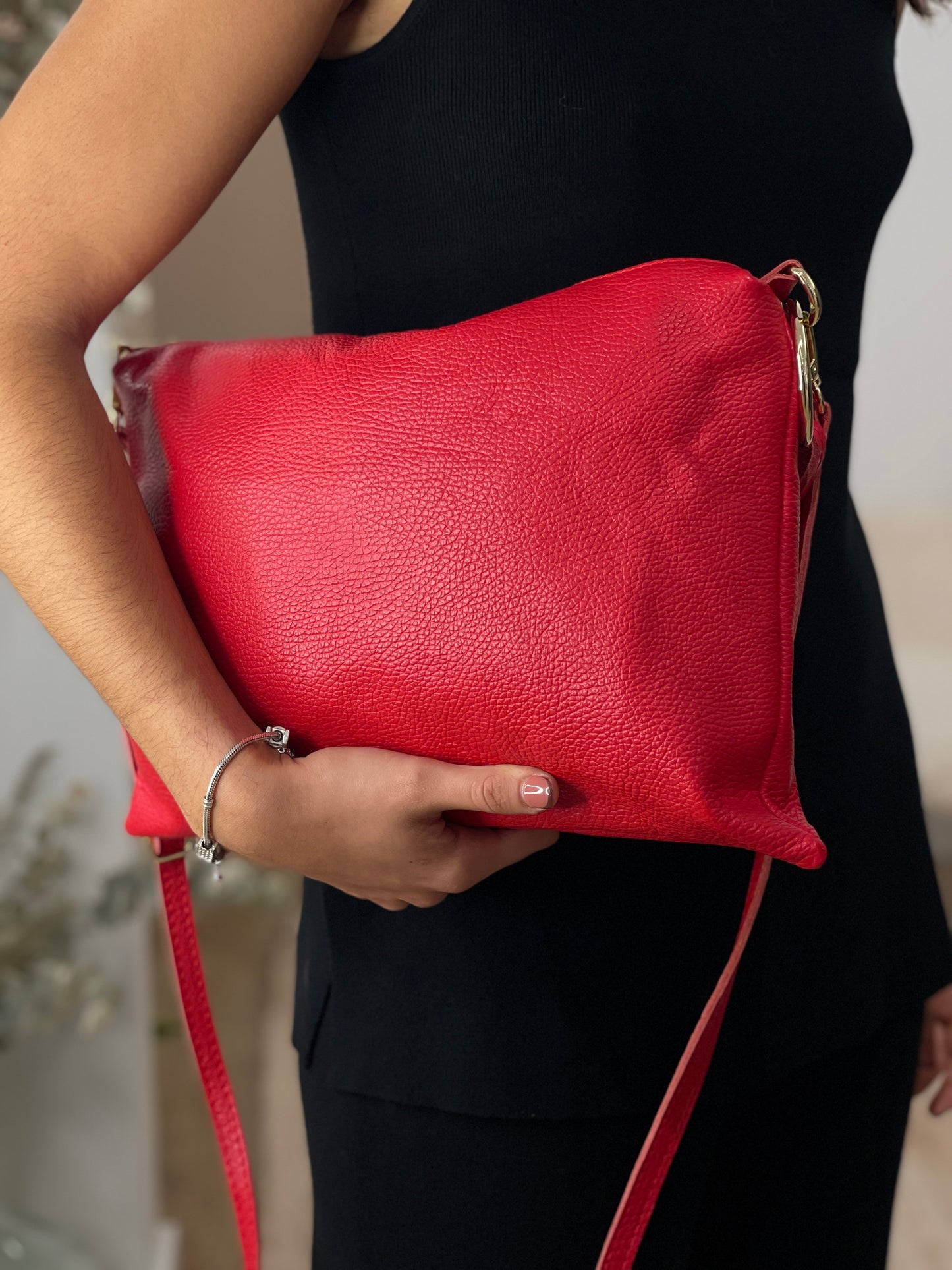 BOLSO  PIEL RED