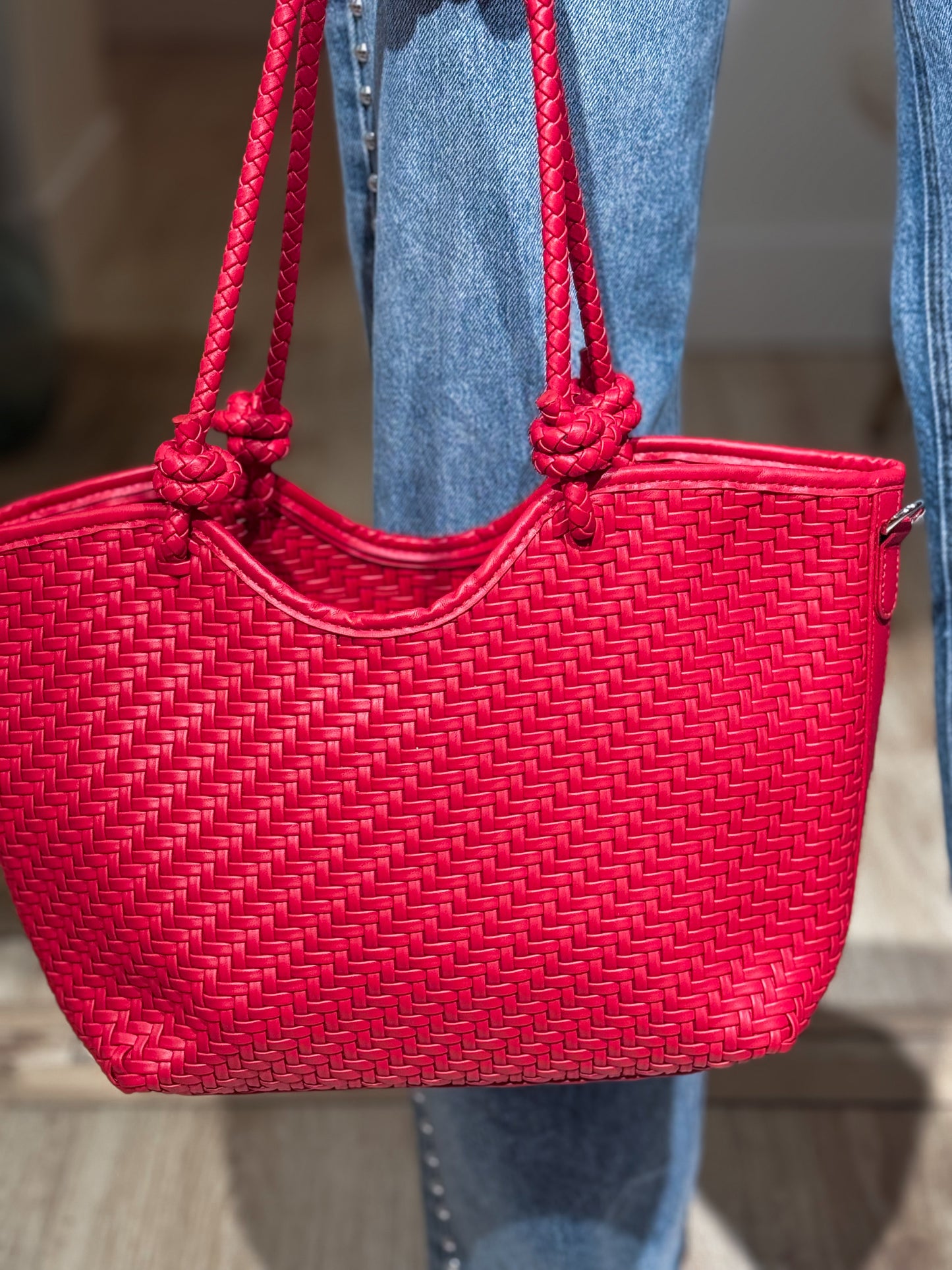 BOLSO TRENZADO RED