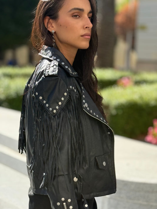 BIKER TACHAS BLACK