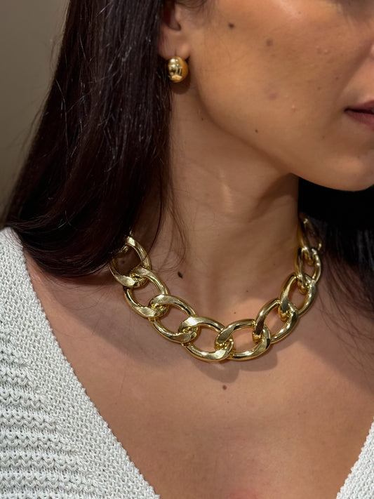 COLLAR ESLABONES DORADO