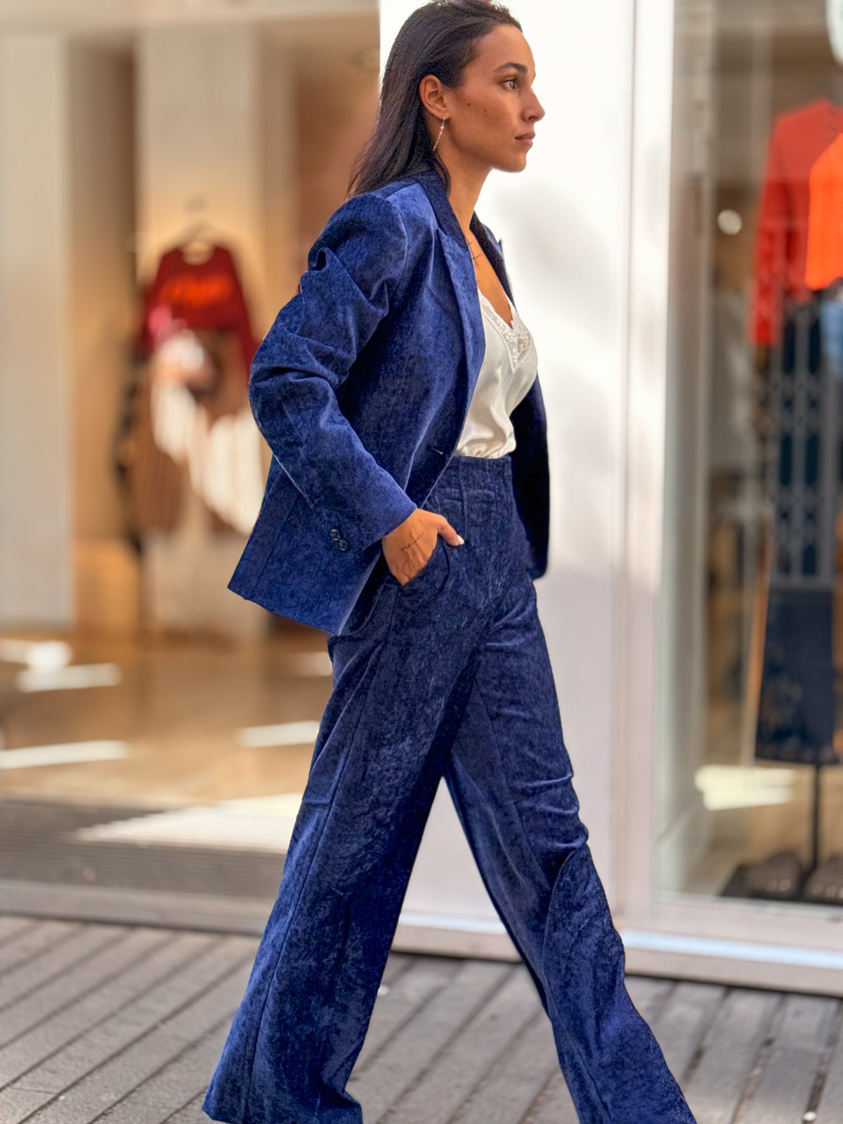 PANTALON VELVET BLUE