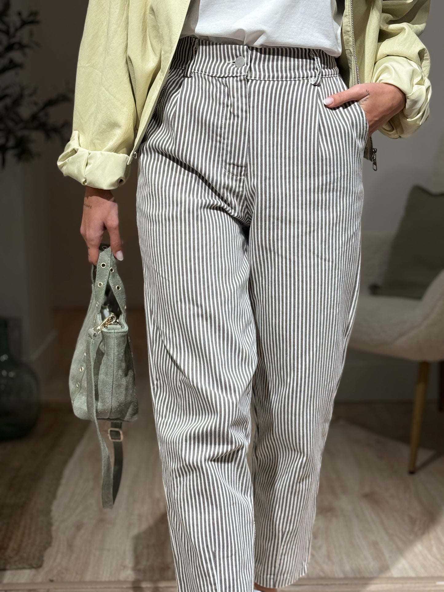 PANTALON LISTAS BROWN