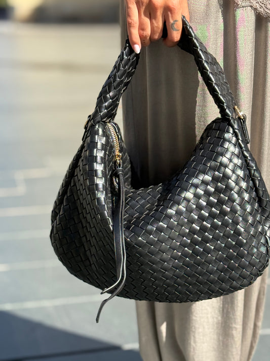 BOLSO TRENZADO BLACK