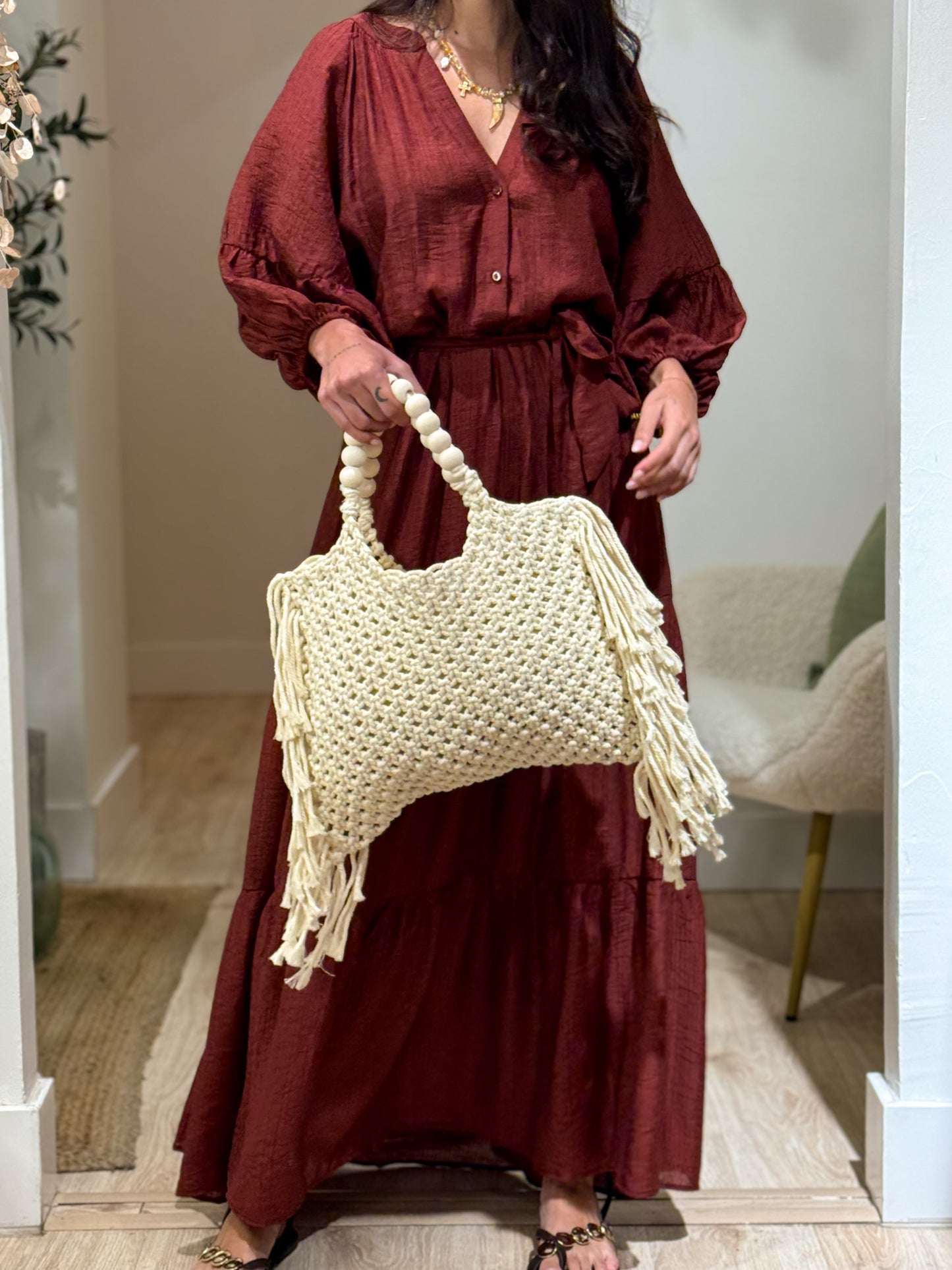 BOLSO MACRAMÉ WHITE