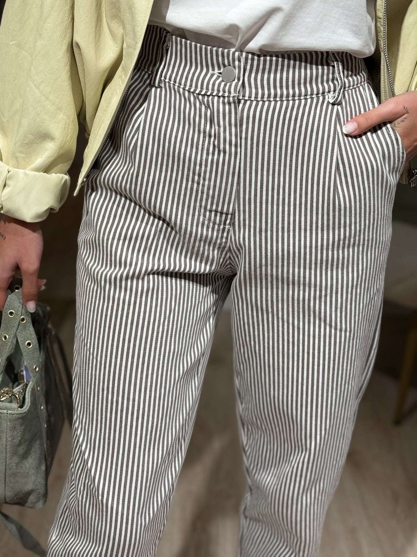 PANTALON LISTAS BROWN