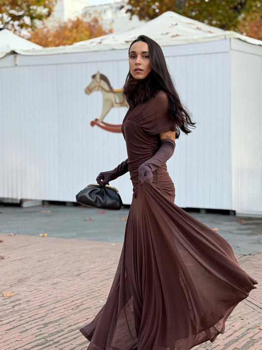 VESTIDO BENEDETTA BROWN