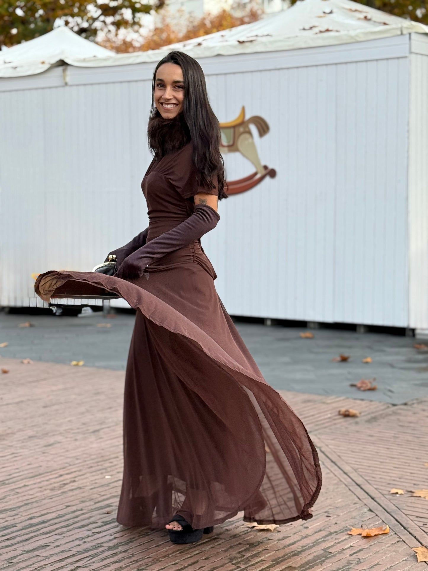 VESTIDO BENEDETTA BROWN