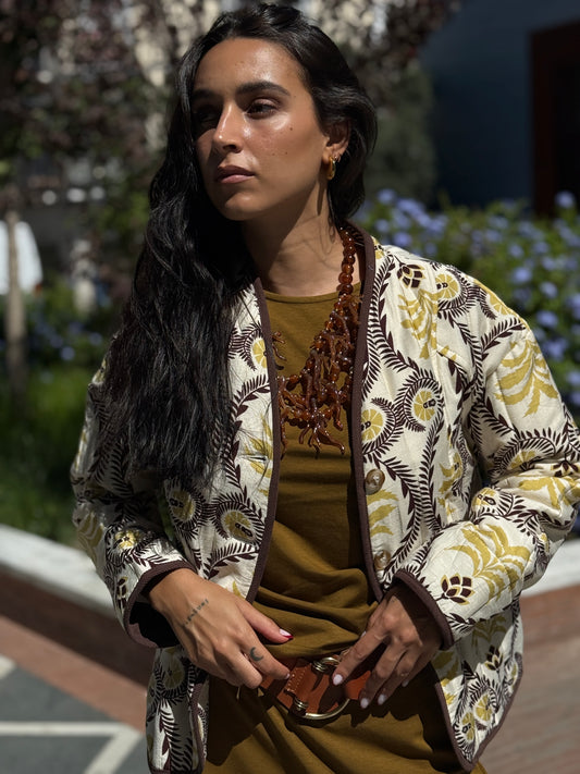 CHAQUETA ESTAMPADA