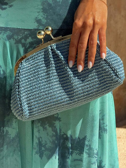 CARTERA PANAMA BLUE